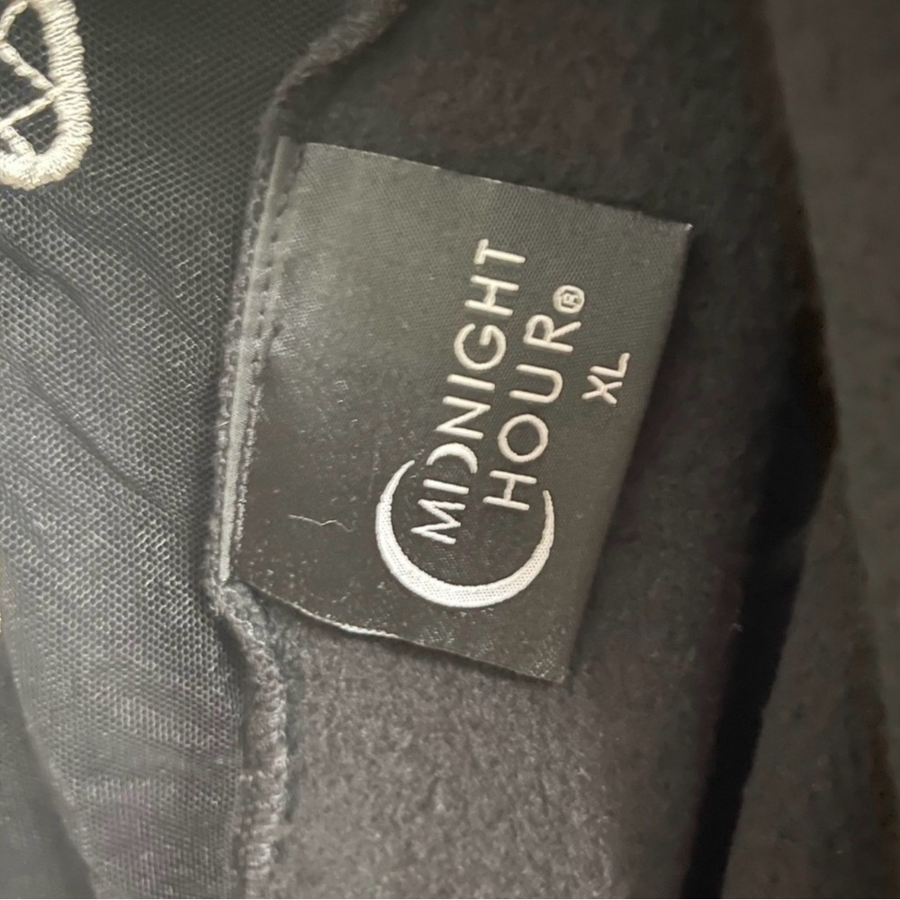 🔮🌙🖤 Midnight Hour Skeleton Spine Lace Hooded Goth Cardigan XL Oversized 🖤🌙🔮 - Picture 6 of 6